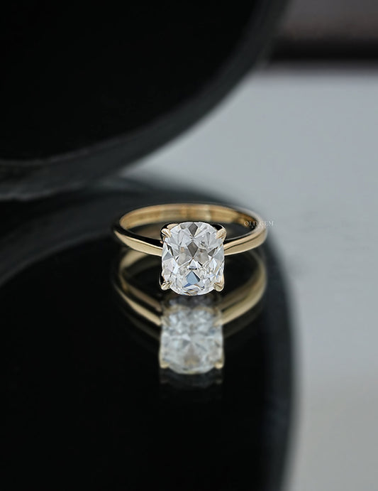 Old Mine Cut Solitaire Ring