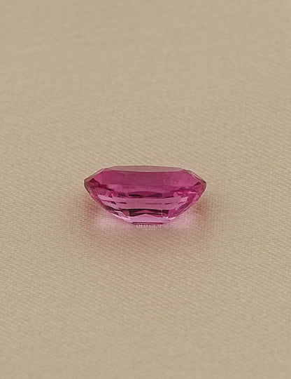 Pink Oval Lab Grown Loose Gemstone