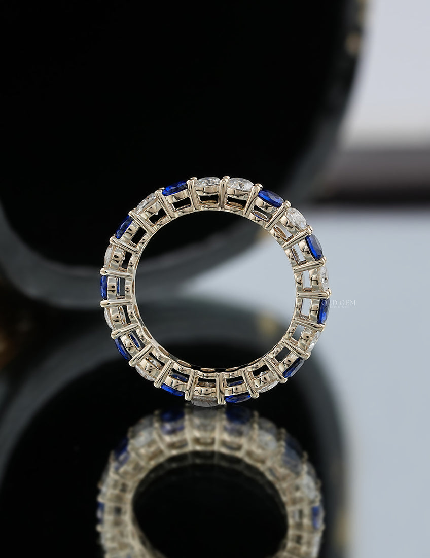Sapphire Gemstone Eternity Band