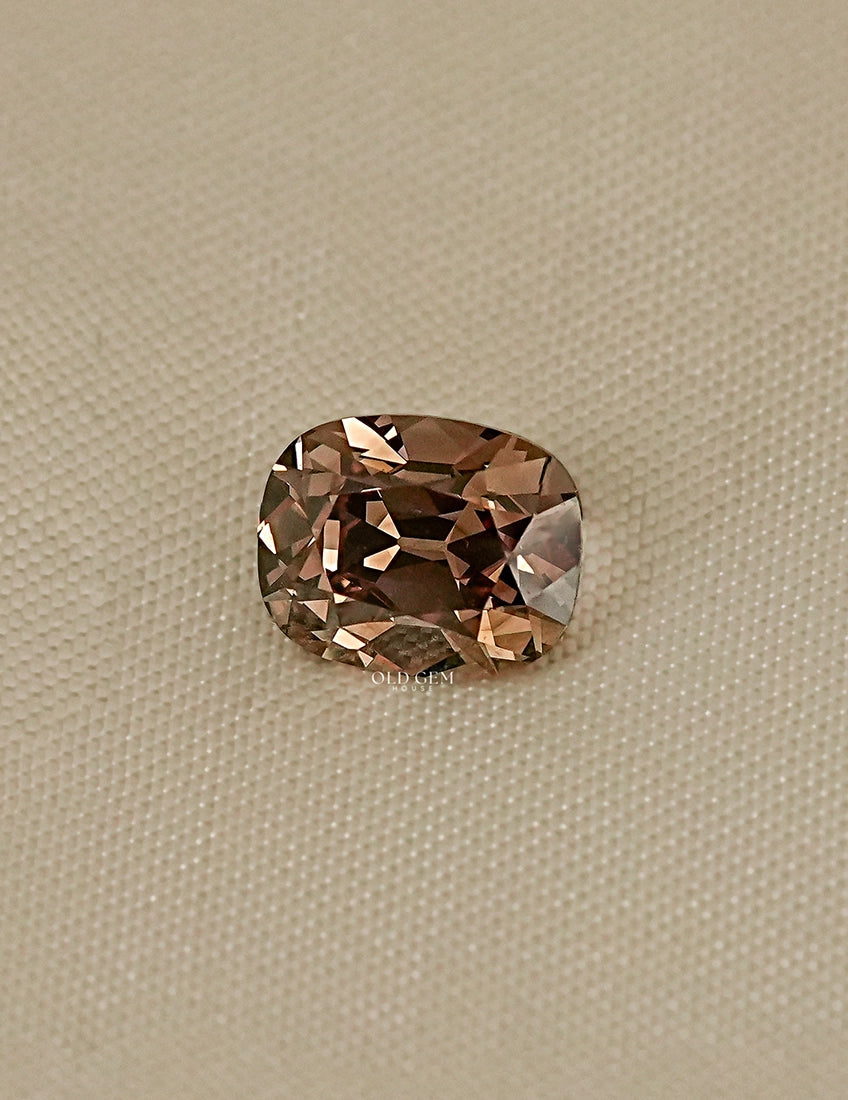 Fancy Brown Old Mine Cushion Cut Lab Grown Diamond Lab Grown Diamond