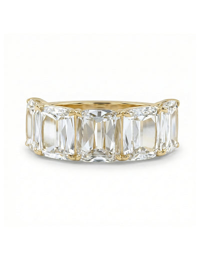 Shallow Ashoka Cut Five Stone Band - Georgian Era