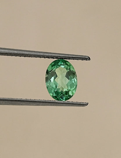 Oval Cut Green Sapphire Loose Gemstone Gemstone