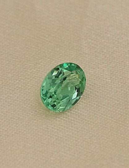 Oval Cut Green Sapphire Loose Gemstone Gemstone