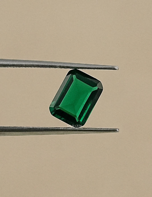 Green Emerald Cut Loose Gemstone Gemstone