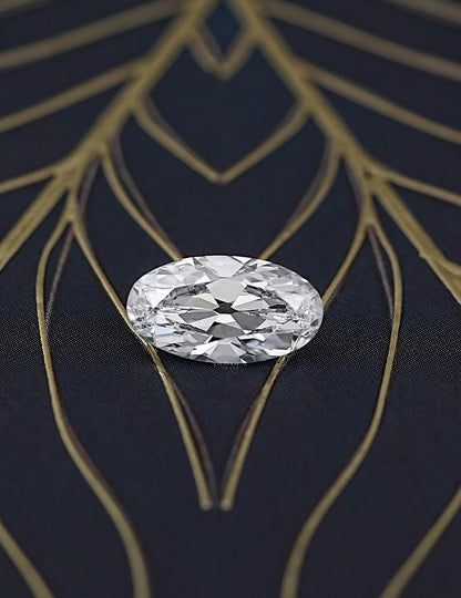 Old Mine Moval Lab Diamond -- 3.00 Ct