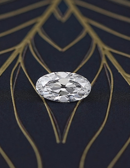 Old Mine Moval Lab Diamond -- 3.00 Ct