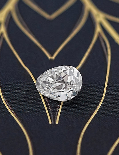 Old Mine Pear Lab Diamond -- 2.10 Ct