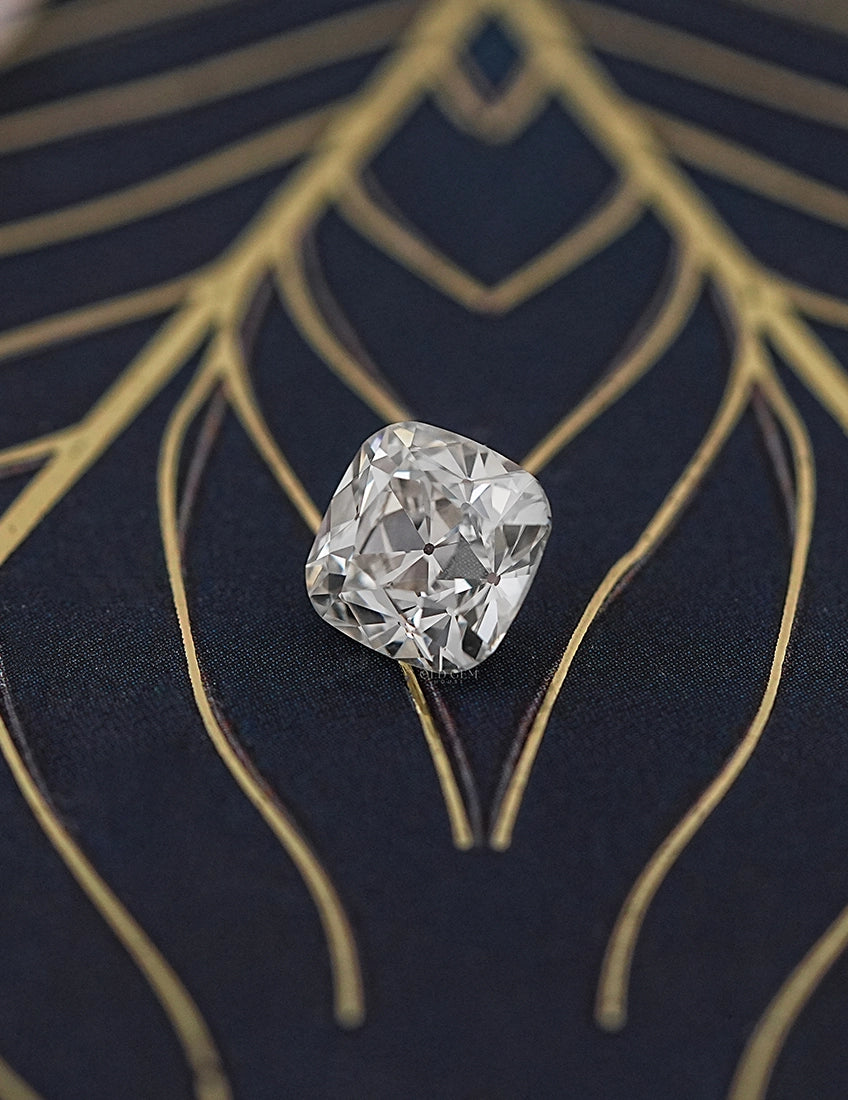 Square-Shape Old Mine Cushion Lab Diamond -- 3.20 Ct