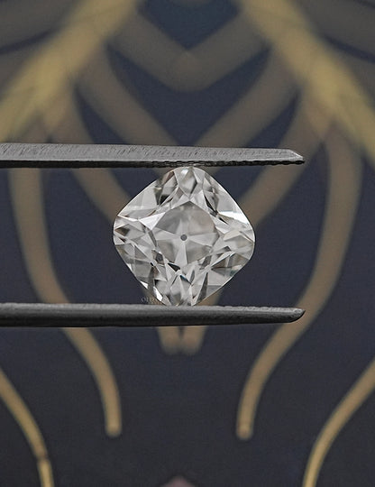Square-Shape Old Mine Cushion Lab Diamond -- 3.20 Ct