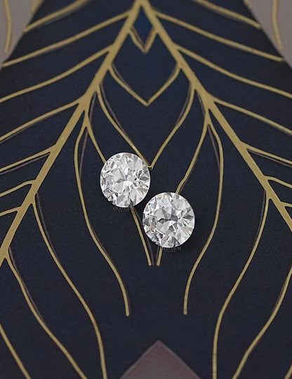 Paired Old European Round Lab Diamond -- 5.00 TCW