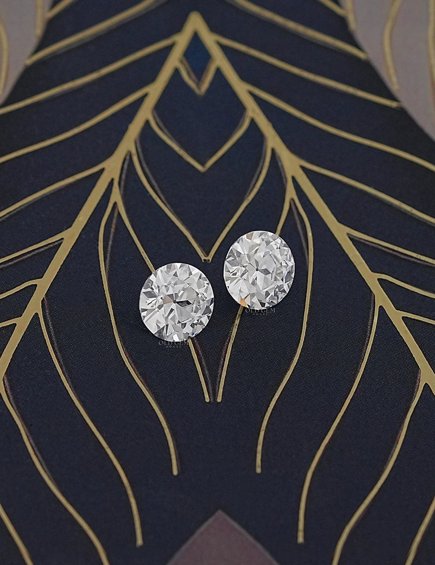 Paired Old European Round Lab Diamond -- 5.00 TCW