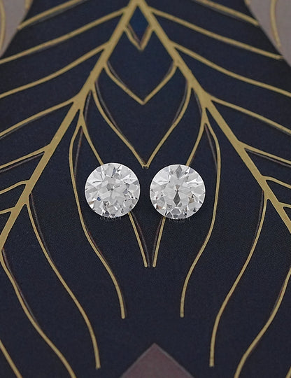 Paired Old European Round Lab Diamond -- 5.00 TCW