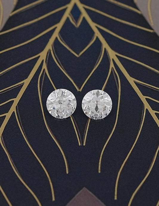 Paired Old European Round Lab Diamond -- 5.00 TCW