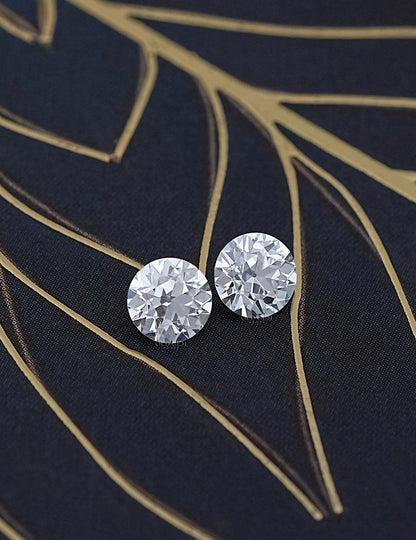Paired Old European Round Lab Diamond -1.00 TCW