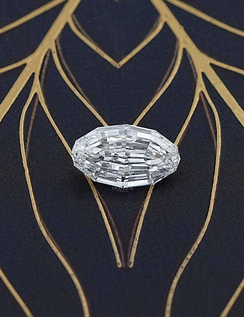 Diamond Skip Step Cut Oval Lab Diamond – Old Gem House