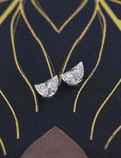 Crescent Half Moon Lab Diamond Loose