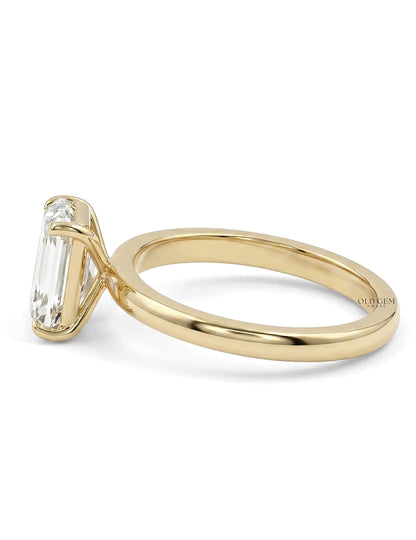 Georgian Criss Cut Diamond Solitaire Engagement Ring Engagement Ring