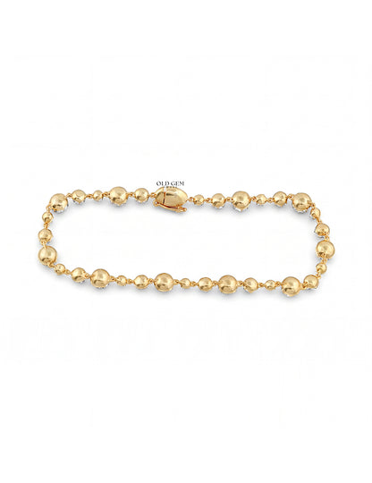 Old European Round Diamond Tennis Bracelet Bracelet