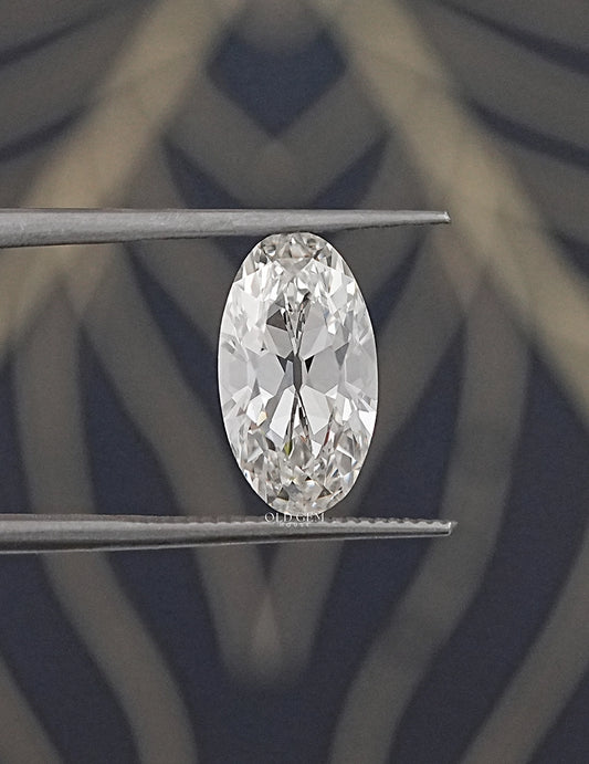 Old Mine Moval Cut Lab Grown Diamond