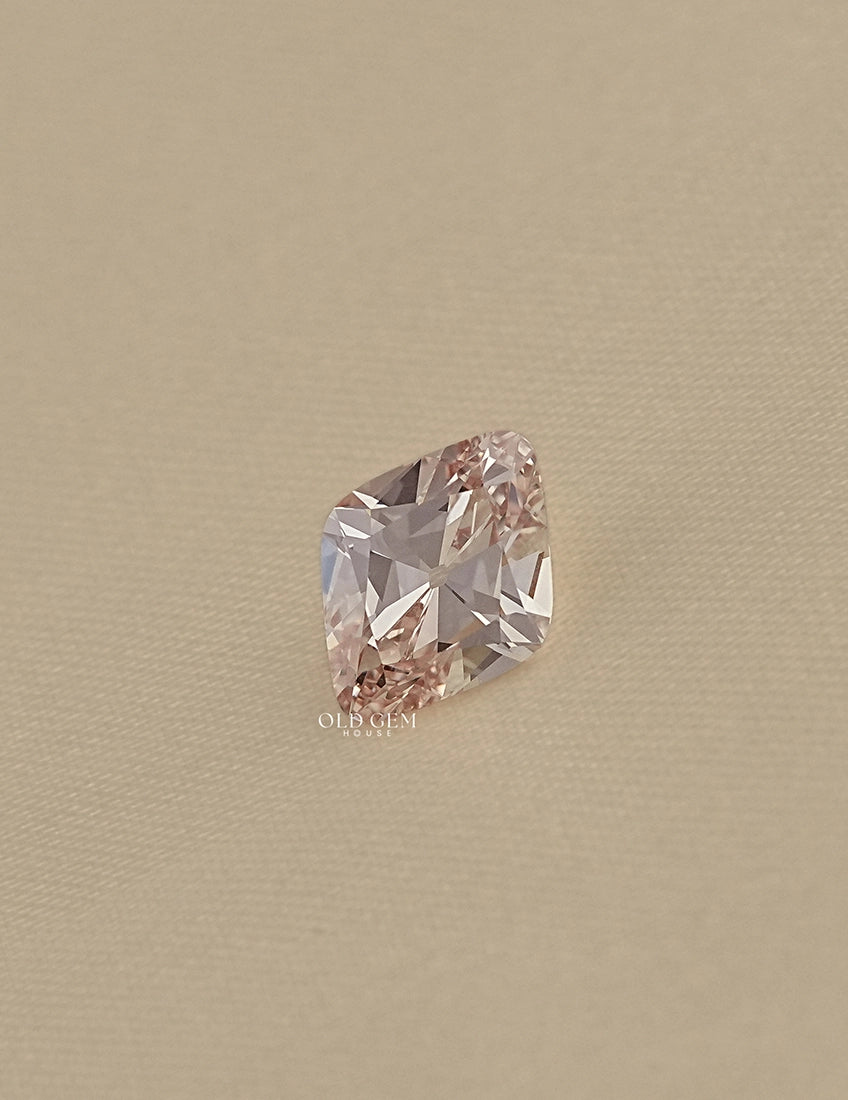 Light Champagne Old Mine Lozenge Lab Diamond Lab Grown Diamond