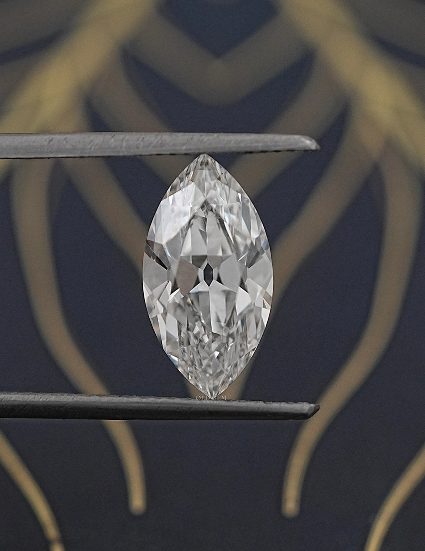 Loose Old Mine Marquise Lab Diamond - 3.20 CT Lab Grown Diamond
