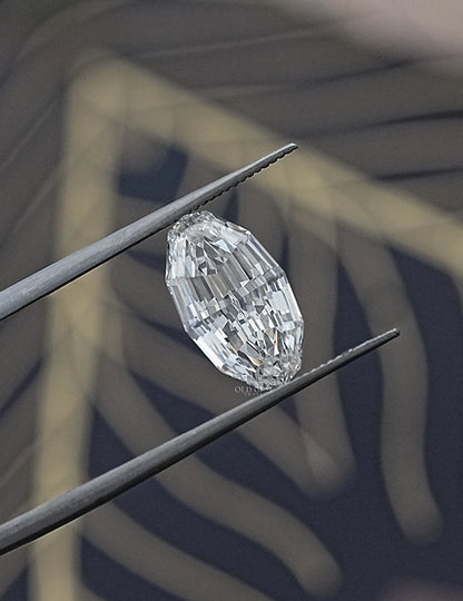 Step Cut Oval Lab Grown Loose Diamond Lab Grown Diamond