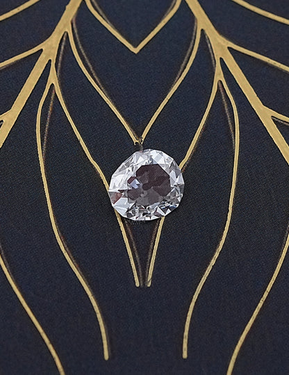 Rose Cut Old Mine Oval Loose Diamond