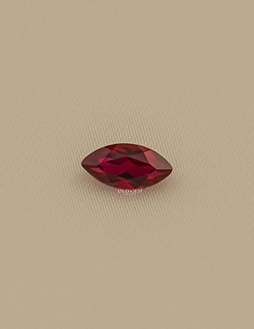 Marquise Cut Red Ruby Loose Gemstone Gemstone