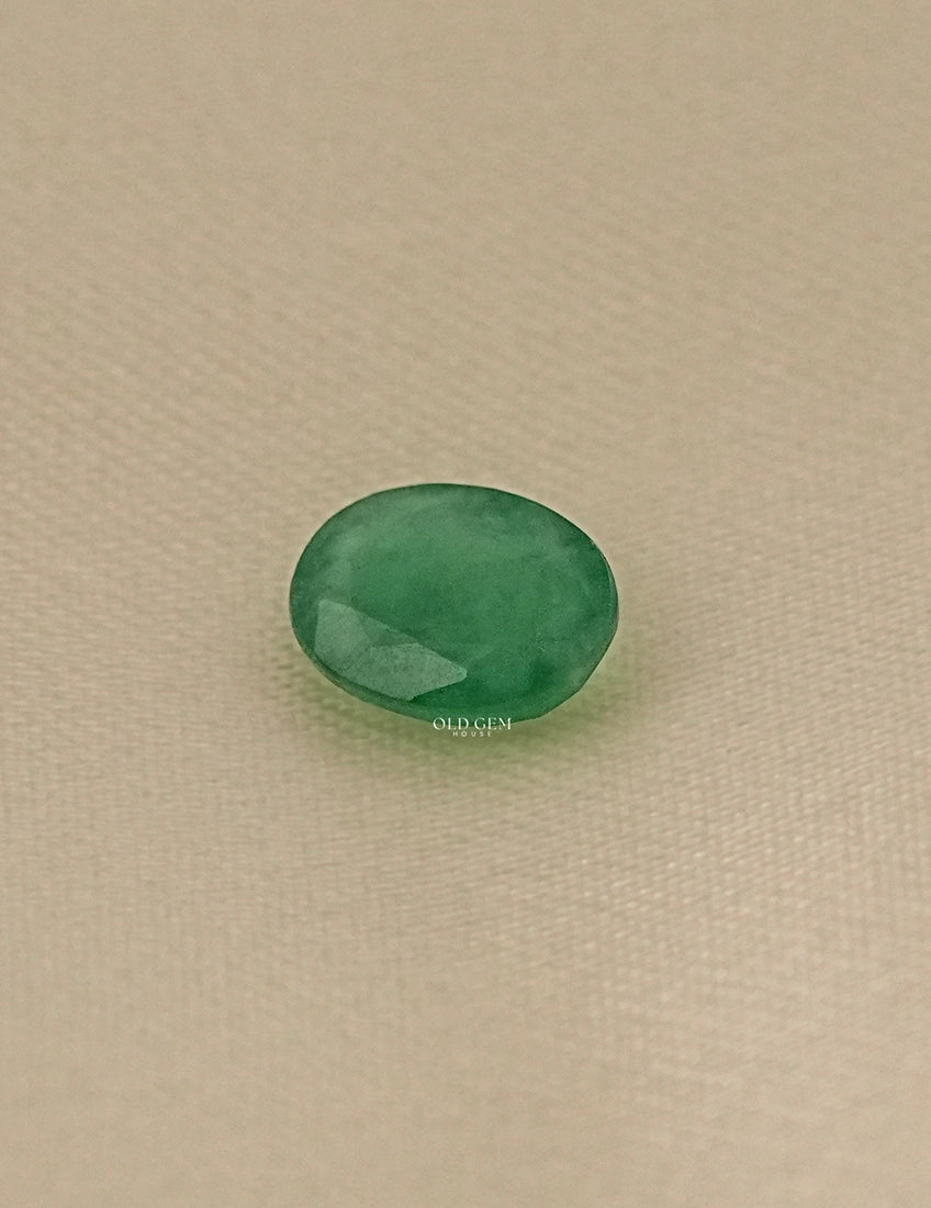 Natural Green Oval Cut Gemstone Loose Diamond