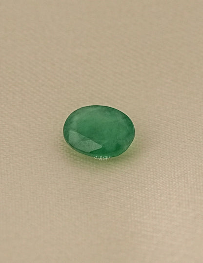 Natural Green Oval Cut Gemstone Loose Diamond