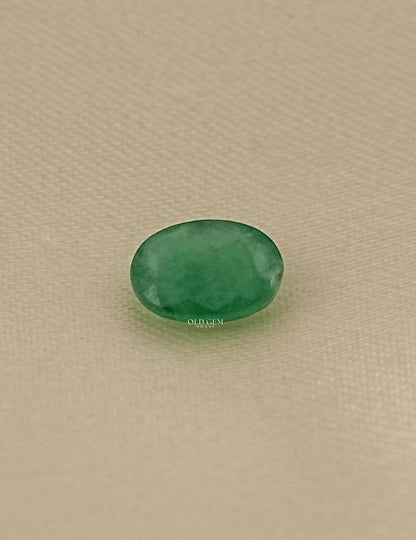 Natural Green Oval Cut Gemstone Loose Diamond