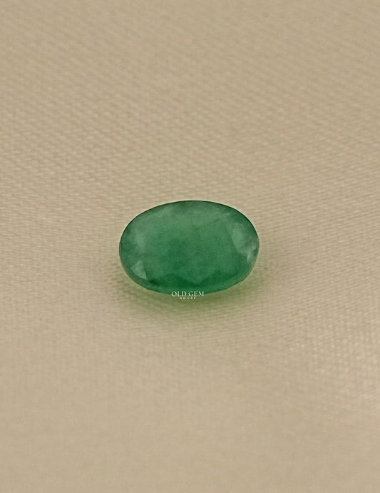 Natural Green Oval Cut Gemstone Loose Diamond