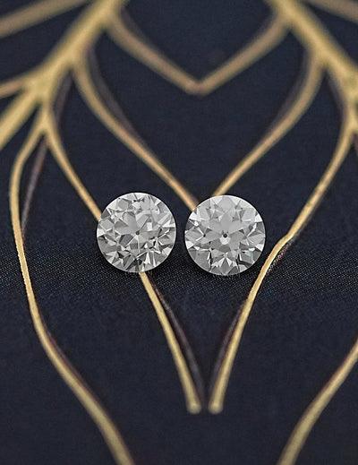 Old European Round Cut Diamond Matching Pairs
