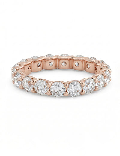 Old European Round Diamond Eternity Wedding Band