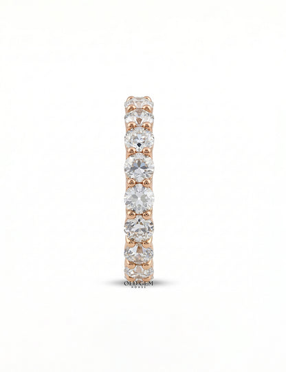 Old European Round Diamond Eternity Wedding Band Wedding Band