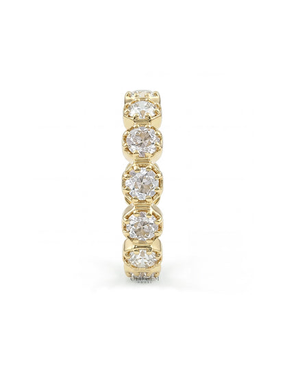 Old European Round Cut Eternity Wedding Band Wedding Band