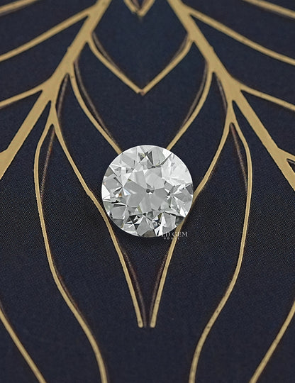3.50 Carat Old European Round Cut Lab Diamond Lab Grown Diamond