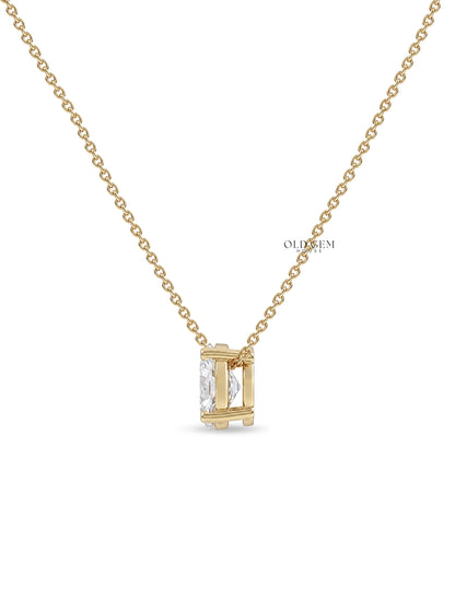 Old European Round Cut Diamond Solitaire Pendant