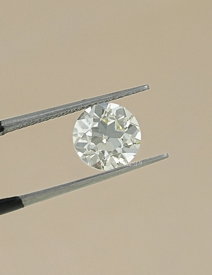 3.01 Carat IGI Certified Old European Round Cut Lab Diamond Lab Grown Diamond