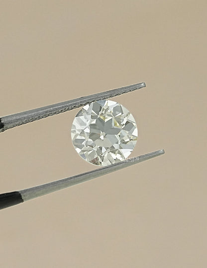 3.01 Carat IGI Certified Old European Round Cut Lab Diamond Lab Grown Diamond