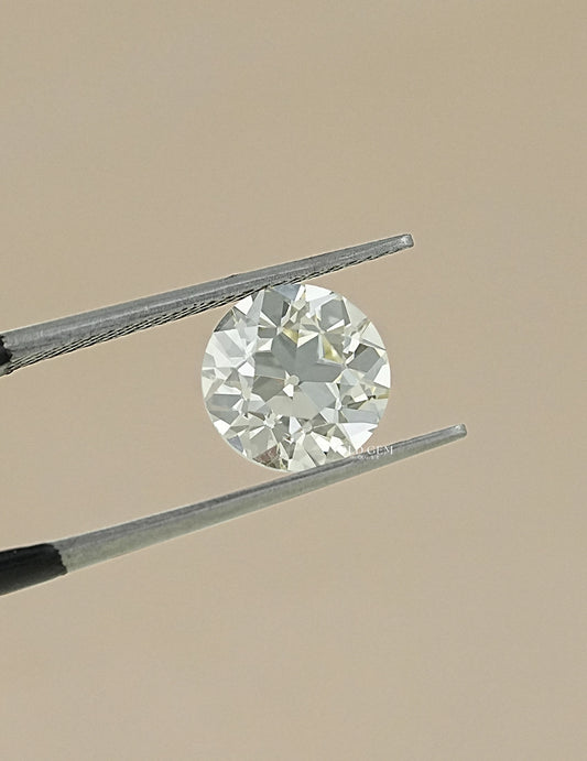 3.01 Carat IGI Certified Old European Round Cut Lab Diamond Lab Grown Diamond