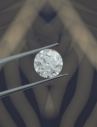 3.50 Carat Old European Round Cut Lab Diamond Lab Grown Diamond