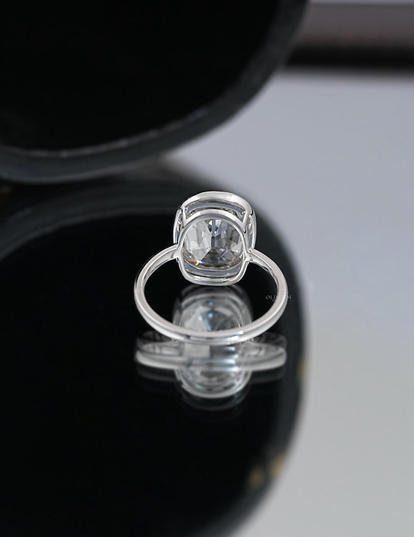 Old Mine Cushion Bezel Ring