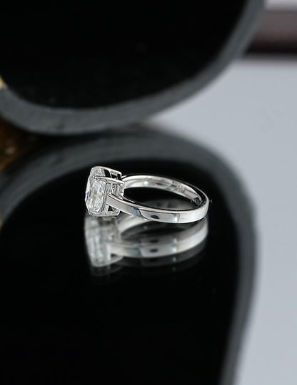 Old Mine Emerald Cut Ring
