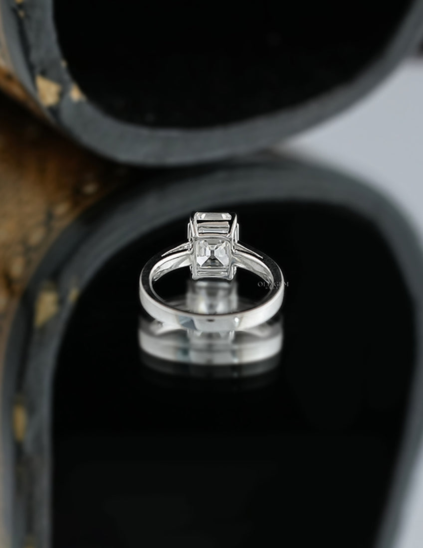 Old Mine Emerald Cut Ring
