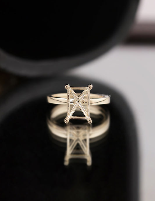 Radiant Cut Semi Mount Ring