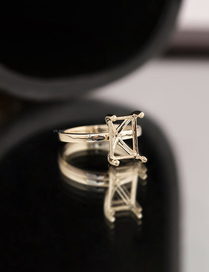 Radiant Cut Semi Mount Ring