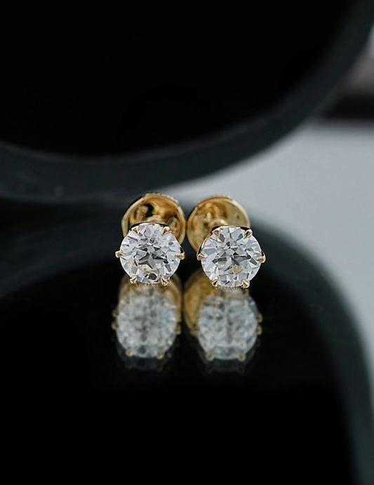 Old European Round Cut Stud