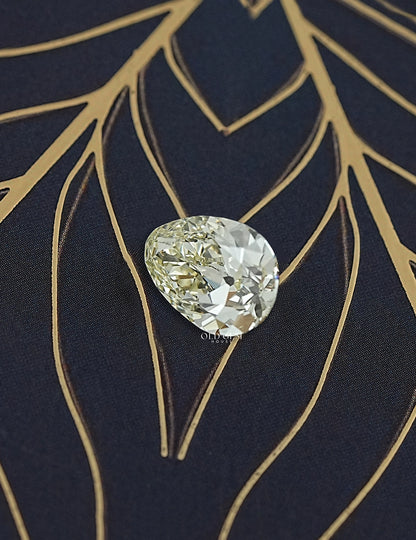 3.48 Carat Old Mine Pear Cut Loose Diamond Lab Grown Diamond
