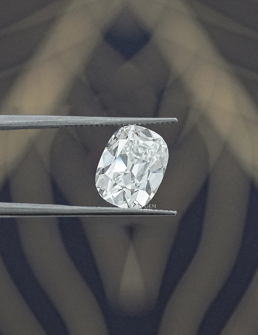 3.04 Carat Old Mine Cushion Lab Diamond Lab Grown Diamond